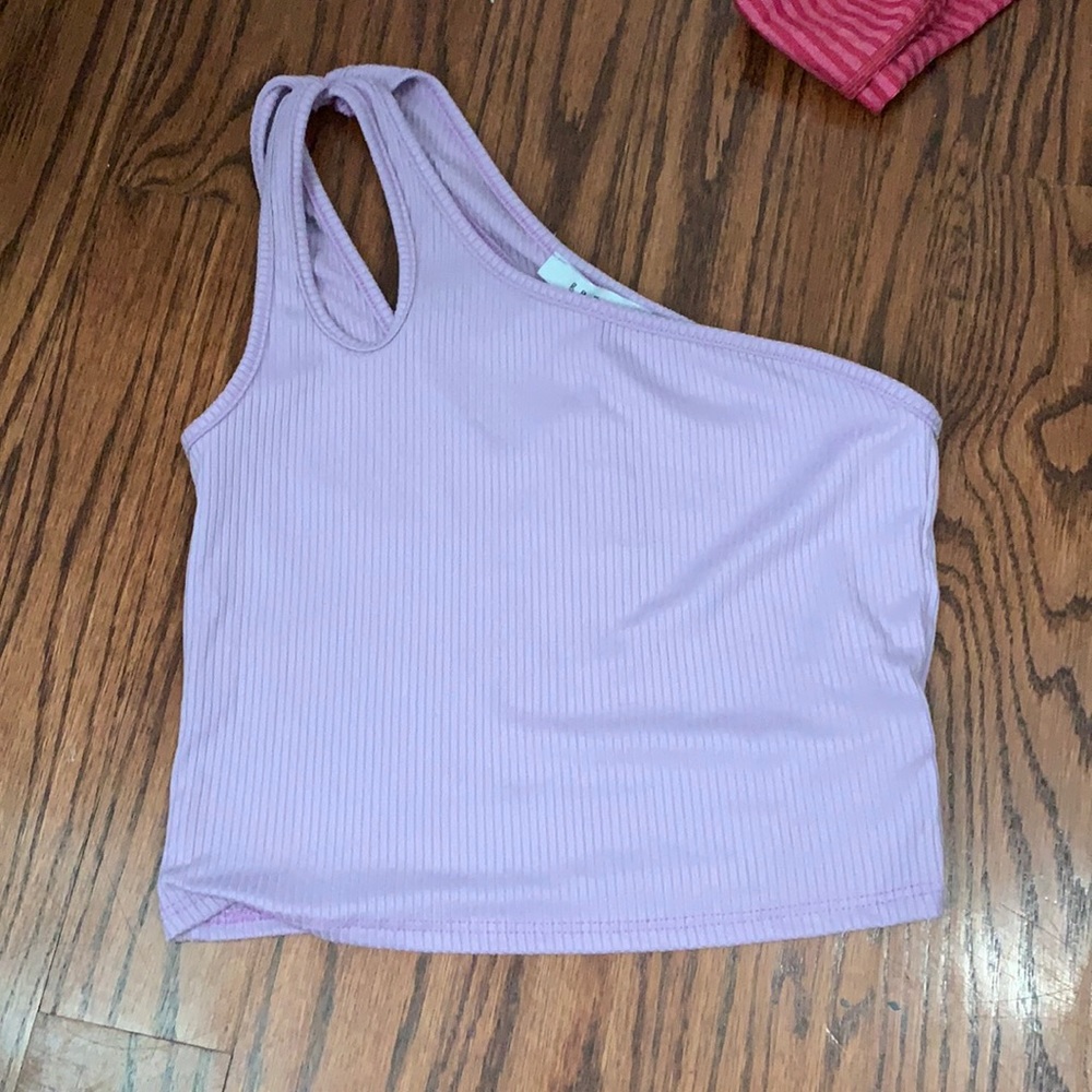 gaze off the shoulder crop top